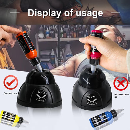 Mini Vortex Mixer Tattoo Ink Pigment Mixer Powerful Swirl Shake Mixer for Acrylic Pigments Nail Polish Mascara Adhesives