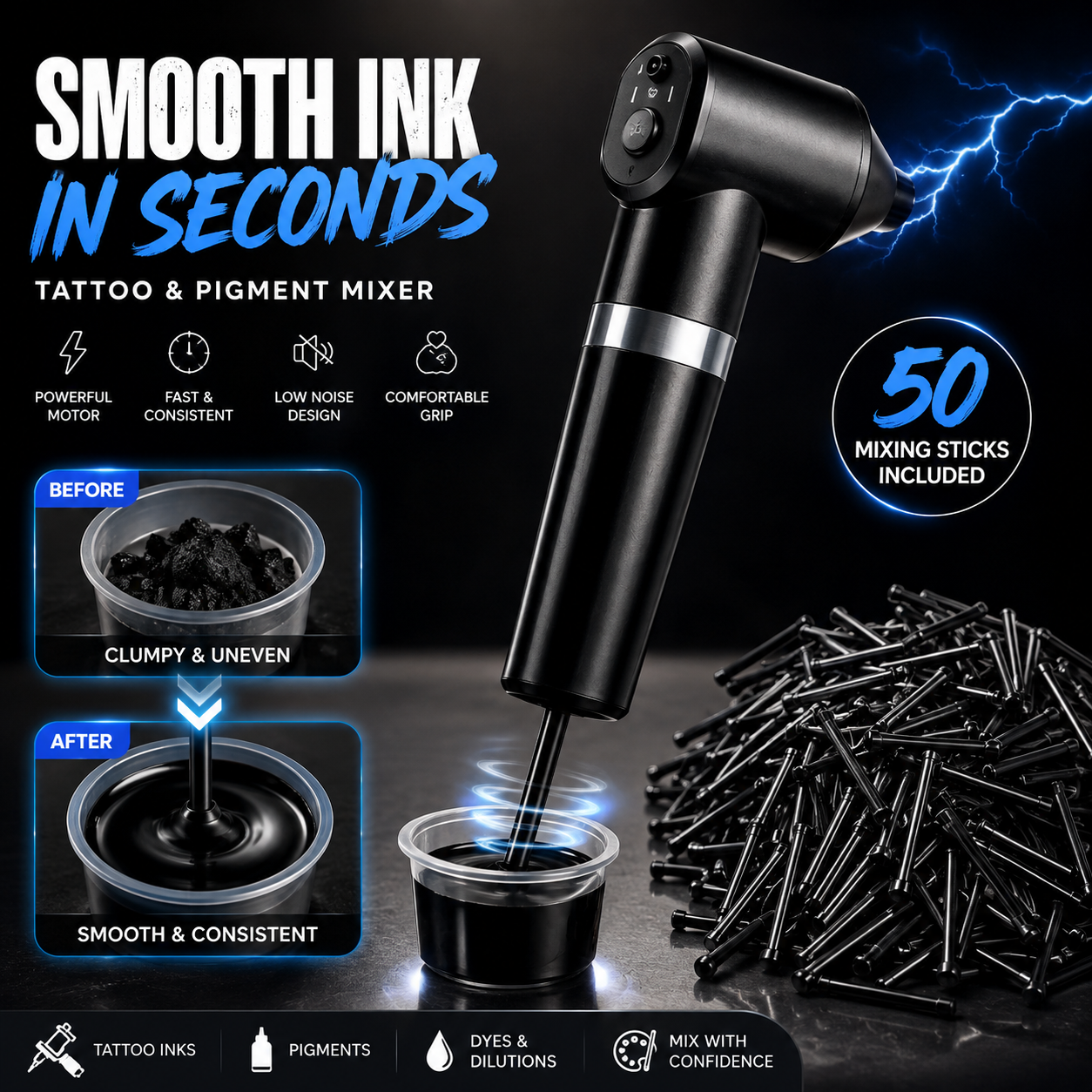 Avreno InkBlend Pro™ Electric Pigment Mixer Kit D