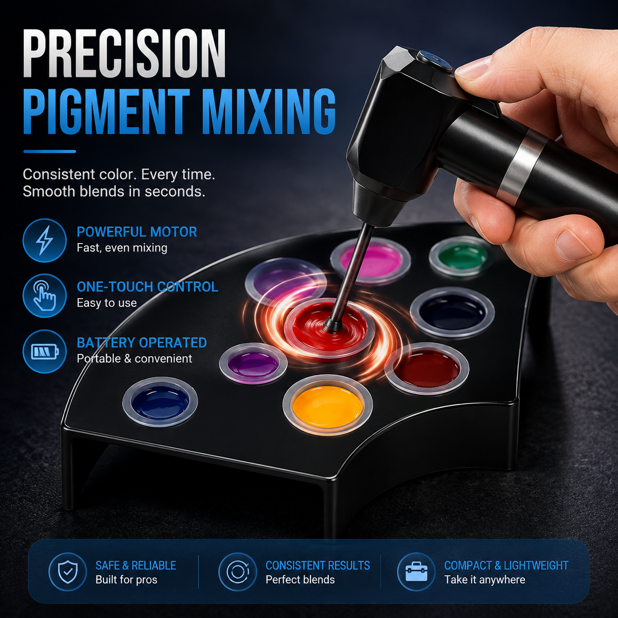 Avreno InkBlend Pro™ Electric Pigment Mixer Kit D