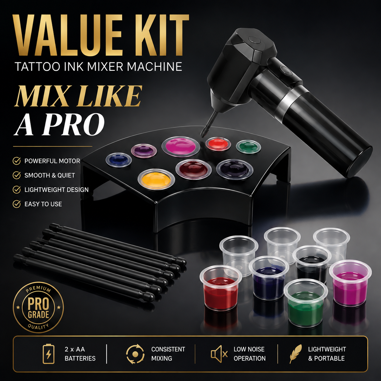 Avreno InkBlend Pro™ Electric Pigment Mixer Kit D